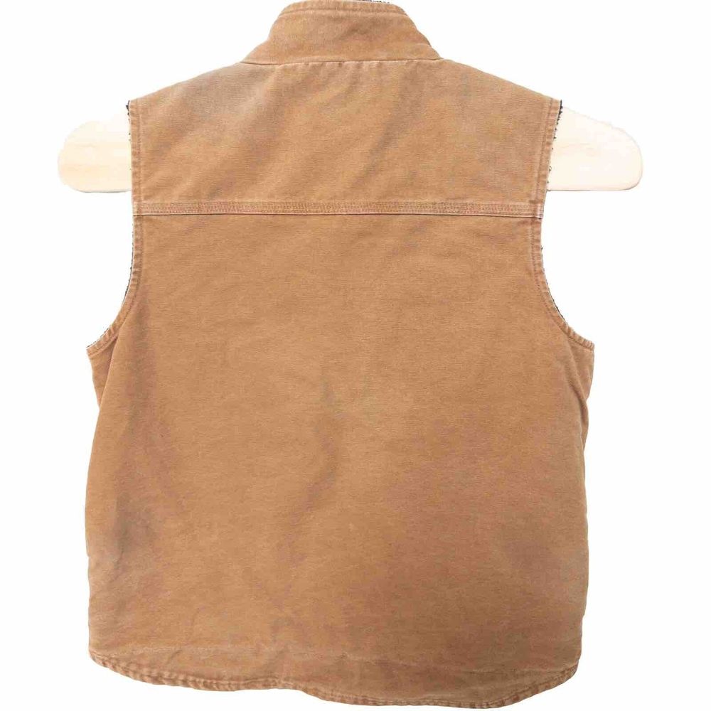 Carhartt Sherpa Lined Duck Vest Mens Large Tall Made In Mexico - Picture 3 of 6